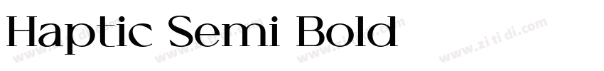 Haptic Semi Bold字体转换